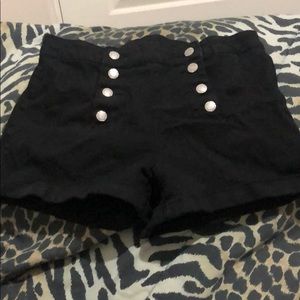 Almost Famous high waist shorts w sailor buttons